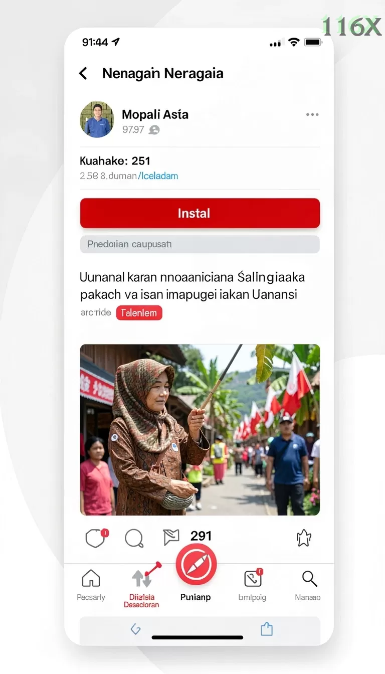 Cuplikan layar CRS99 — menu navigasi