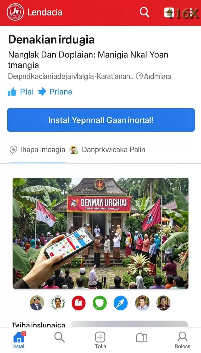 Cuplikan layar HOMETOGEL — halaman utama